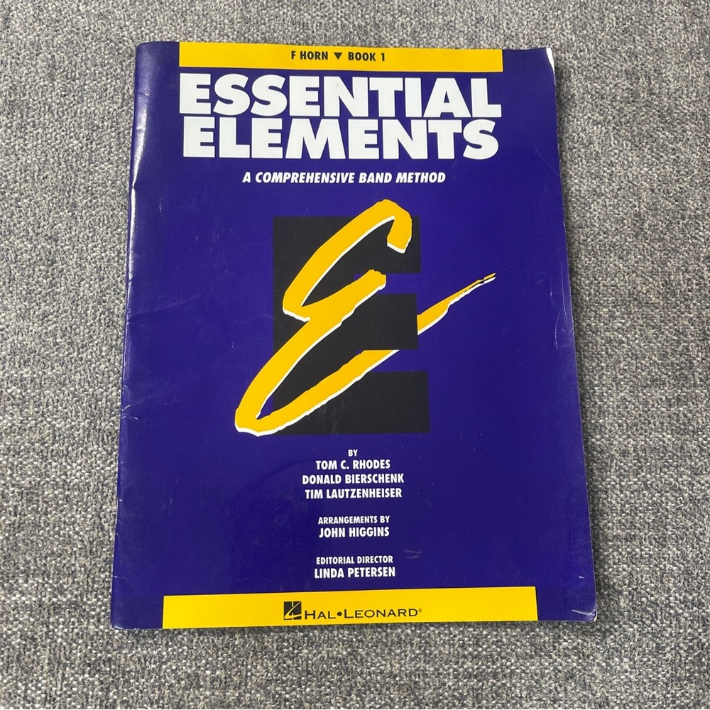 Essential Elements A Comprehensive Band Method for French Horn Book 1 Music 1991